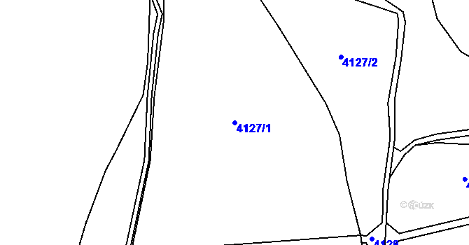 Parcela st. 4127/1 v KÚ Brod nad Dyjí, Katastrální mapa