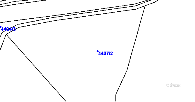 Parcela st. 4407/2 v KÚ Brod nad Dyjí, Katastrální mapa