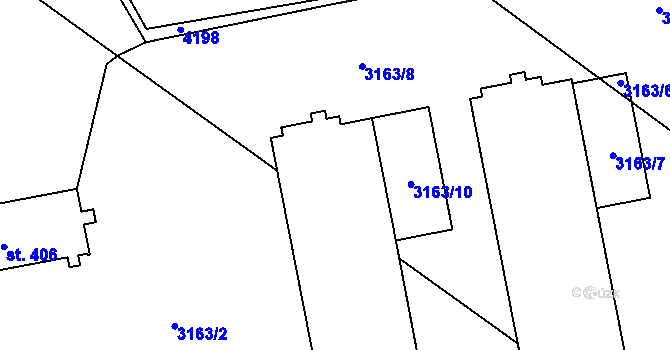 Parcela st. 403/1 v KÚ Brod nad Dyjí, Katastrální mapa