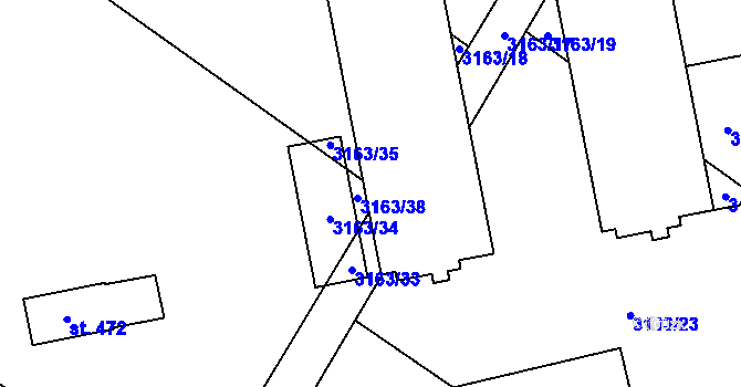 Parcela st. 403/5 v KÚ Brod nad Dyjí, Katastrální mapa