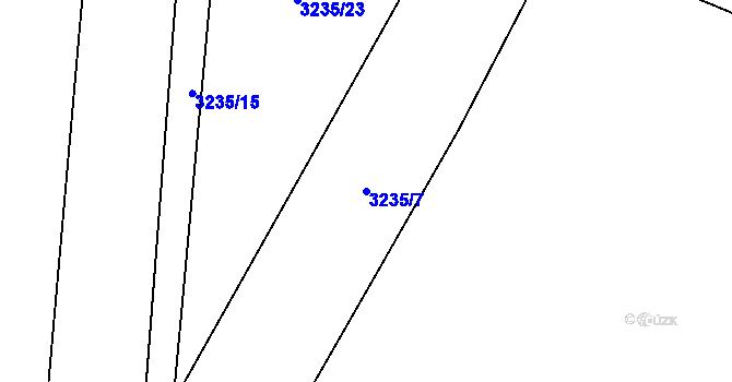 Parcela st. 3235/7 v KÚ Brod nad Tichou, Katastrální mapa