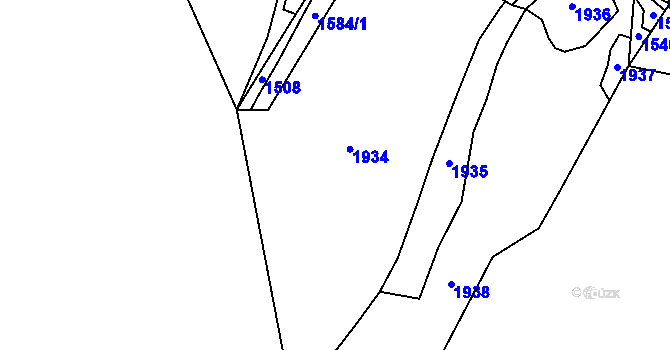 Parcela st. 1506/28 v KÚ Brod u Stříbra, Katastrální mapa