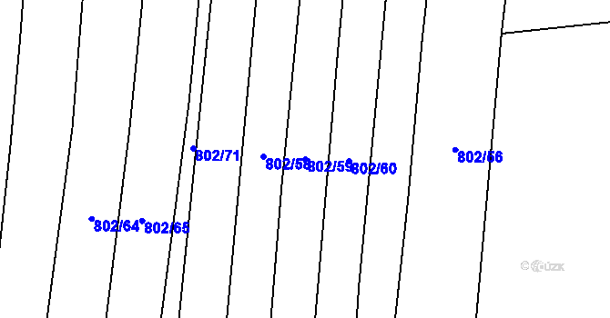 Parcela st. 802/59 v KÚ Brodce nad Jizerou, Katastrální mapa