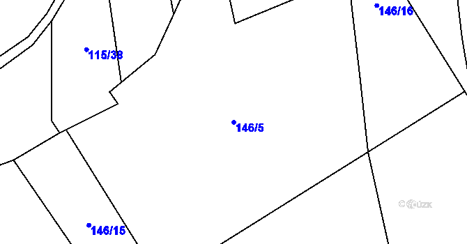 Parcela st. 146/5 v KÚ Brodec, Katastrální mapa
