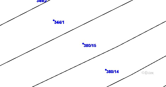 Parcela st. 380/15 v KÚ Brodec, Katastrální mapa