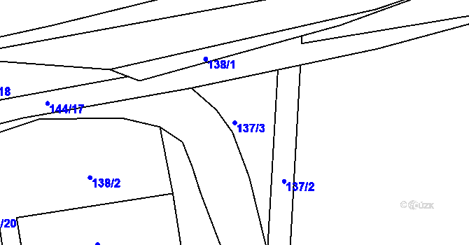 Parcela st. 137/3 v KÚ Velká Ves u Broumova, Katastrální mapa