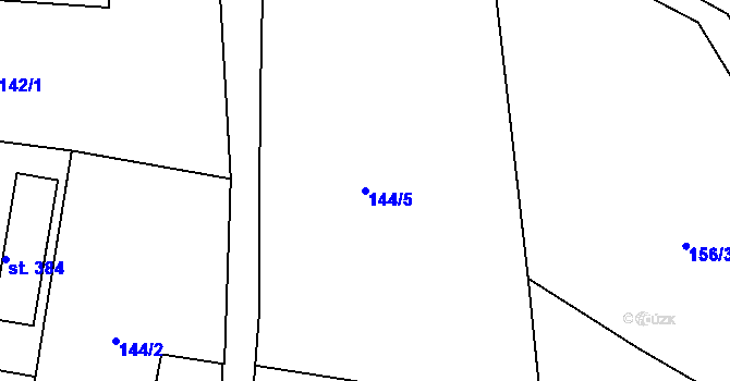 Parcela st. 144/5 v KÚ Velká Ves u Broumova, Katastrální mapa