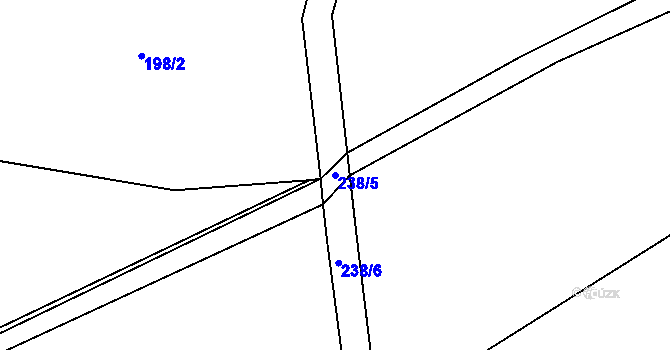 Parcela st. 238/5 v KÚ Velká Ves u Broumova, Katastrální mapa