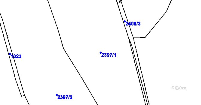 Parcela st. 2397/1 v KÚ Benešov u Broumova, Katastrální mapa