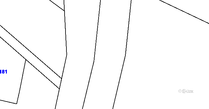 Parcela st. 891 v KÚ Rožmitál, Katastrální mapa