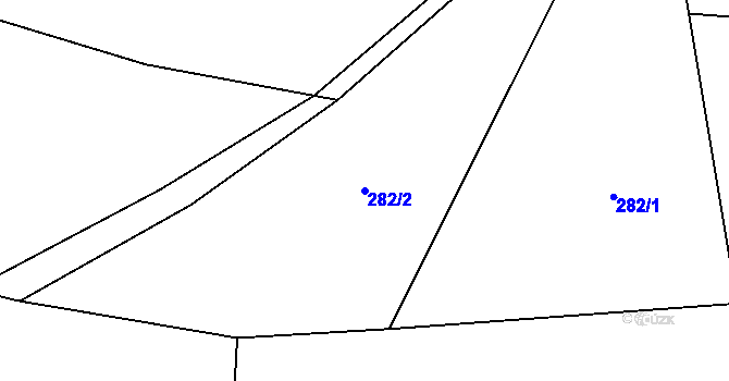 Parcela st. 282/2 v KÚ Broumova Lhota, Katastrální mapa