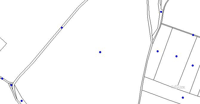 Parcela st. 318/3 v KÚ Broumovice, Katastrální mapa