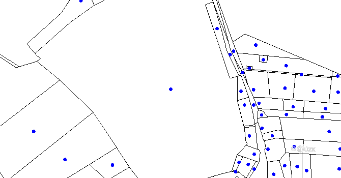 Parcela st. 298/3 v KÚ Broumovice, Katastrální mapa