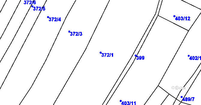 Parcela st. 372/1 v KÚ Brťov u Černé Hory, Katastrální mapa