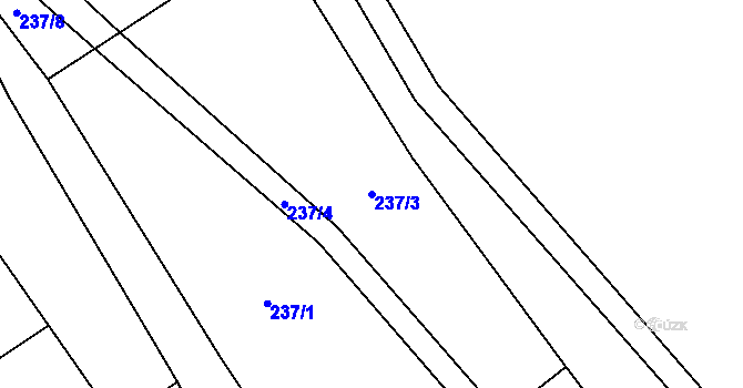 Parcela st. 237/3 v KÚ Brumov u Lomnice, Katastrální mapa