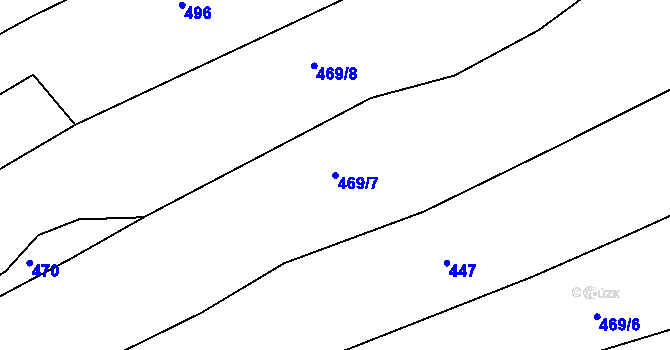 Parcela st. 469/7 v KÚ Brumov u Lomnice, Katastrální mapa