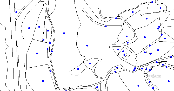 Parcela st. 2390/1 v KÚ Brumov, Katastrální mapa