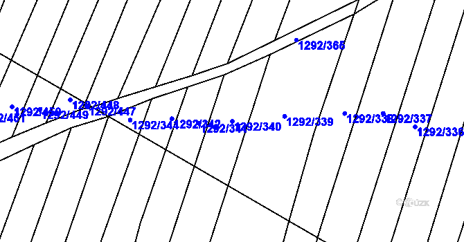 Parcela st. 1292/340 v KÚ Brumovice, Katastrální mapa