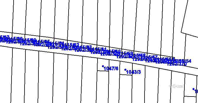 Parcela st. 1292/375 v KÚ Brumovice, Katastrální mapa