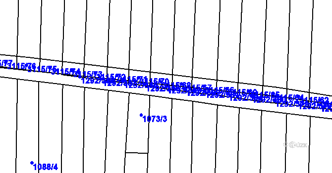 Parcela st. 1292/383 v KÚ Brumovice, Katastrální mapa