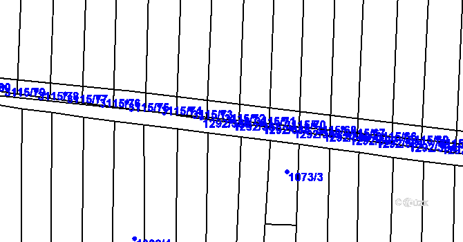 Parcela st. 1292/387 v KÚ Brumovice, Katastrální mapa