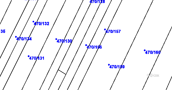 Parcela st. 470/156 v KÚ Brumovice, Katastrální mapa