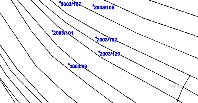 Parcela st. 2003/129 v KÚ Brumovice, Katastrální mapa