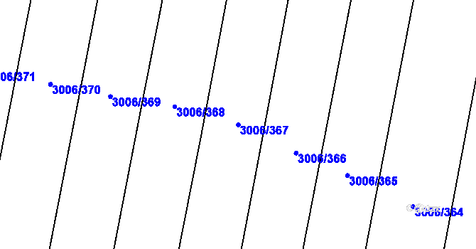 Parcela st. 3006/367 v KÚ Brumovice, Katastrální mapa