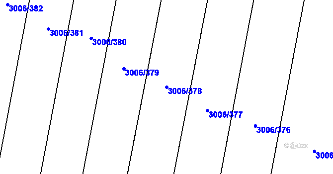 Parcela st. 3006/378 v KÚ Brumovice, Katastrální mapa