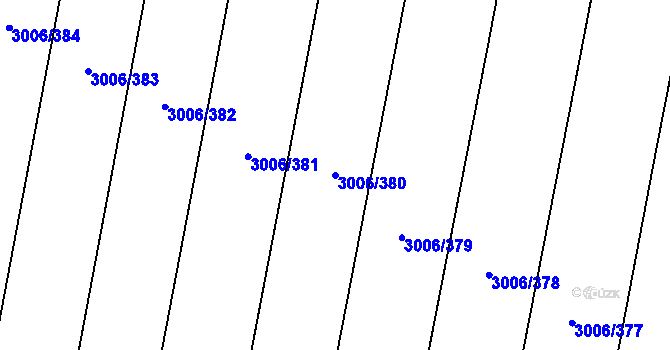Parcela st. 3006/380 v KÚ Brumovice, Katastrální mapa