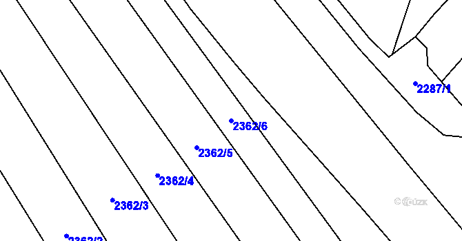 Parcela st. 2362/6 v KÚ Brumovice, Katastrální mapa