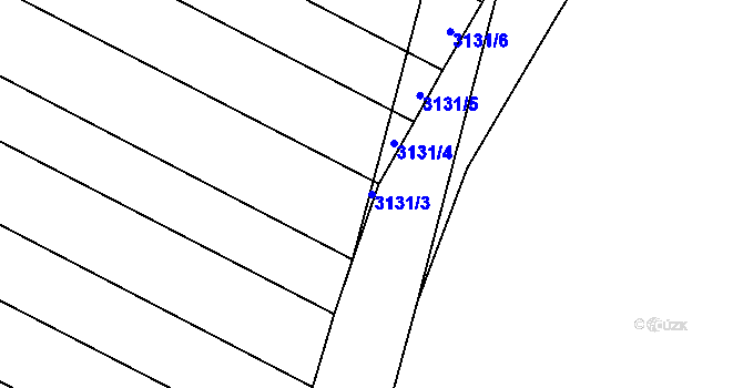 Parcela st. 3131/3 v KÚ Brumovice, Katastrální mapa