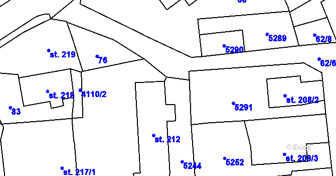 Parcela st. 3905/18 v KÚ Brumovice u Opavy, Katastrální mapa