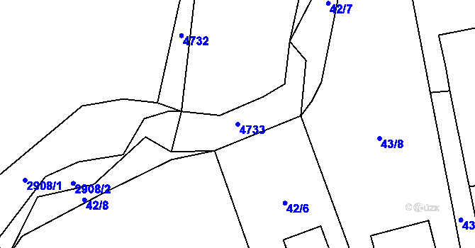 Parcela st. 4733 v KÚ Brumovice u Opavy, Katastrální mapa