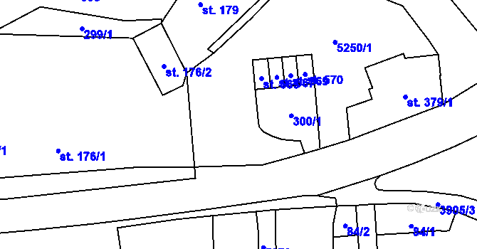 Parcela st. 178 v KÚ Brumovice u Opavy, Katastrální mapa