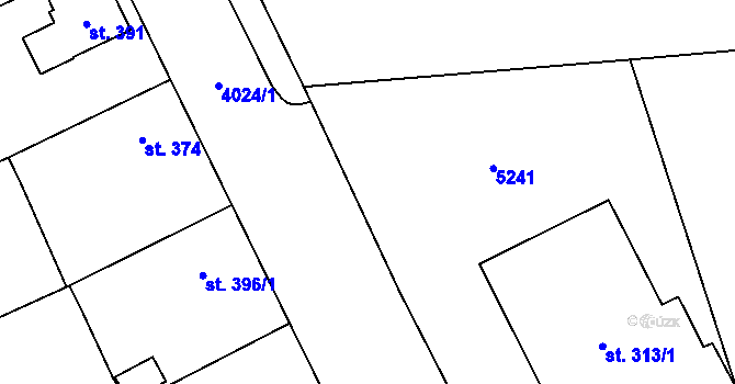 Parcela st. 313/2 v KÚ Brumovice u Opavy, Katastrální mapa