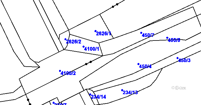 Parcela st. 4059 v KÚ Brumovice u Opavy, Katastrální mapa
