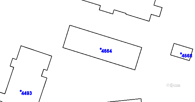Parcela st. 4664 v KÚ Bruntál-město, Katastrální mapa