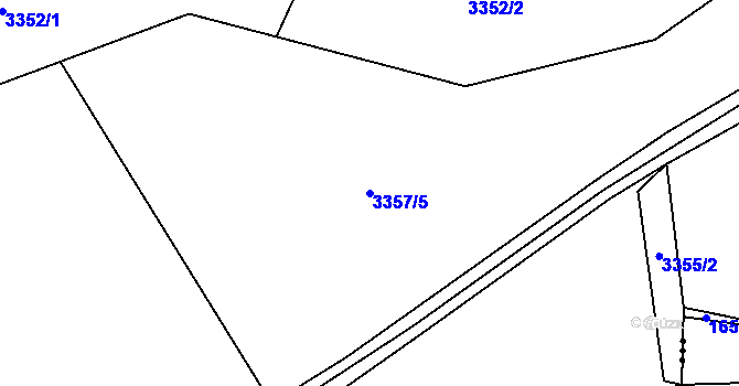 Parcela st. 3357/5 v KÚ Bruntál-město, Katastrální mapa