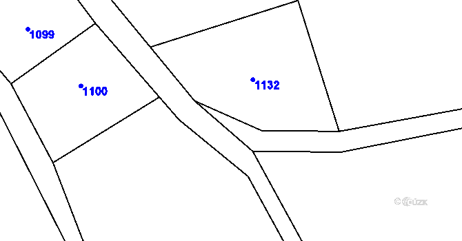 Parcela st. 77 v KÚ Proruby, Katastrální mapa