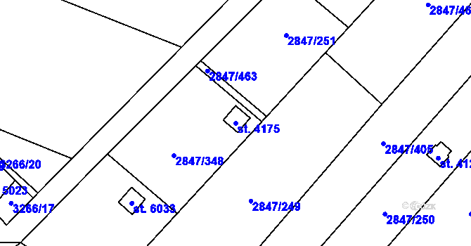 Parcela st. 4175 v KÚ Břeclav, Katastrální mapa