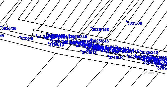 Parcela st. 4381 v KÚ Břeclav, Katastrální mapa