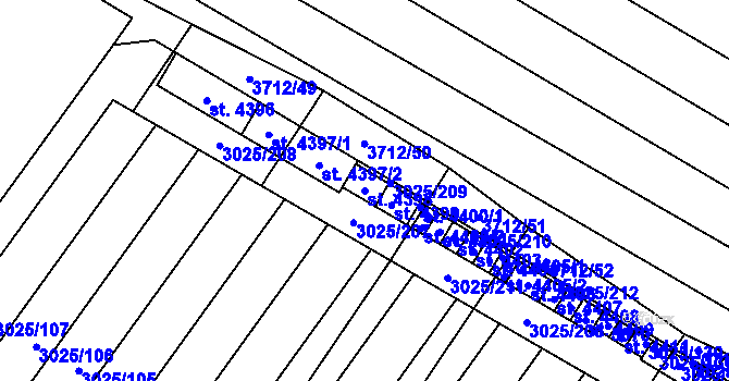 Parcela st. 4398 v KÚ Břeclav, Katastrální mapa
