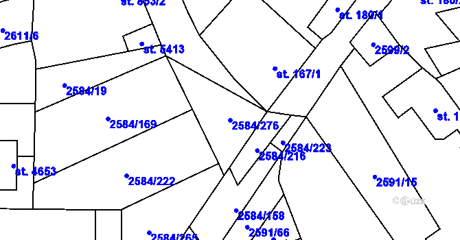 Parcela st. 2584/276 v KÚ Břeclav, Katastrální mapa