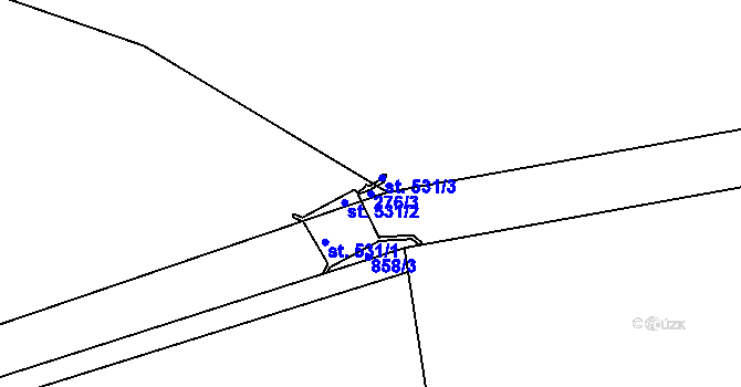 Parcela st. 276/3 v KÚ Břehy, Katastrální mapa