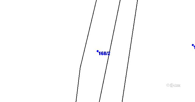 Parcela st. 168/2 v KÚ Břevenec, Katastrální mapa