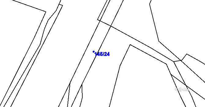 Parcela st. 678/10 v KÚ Březhrad, Katastrální mapa