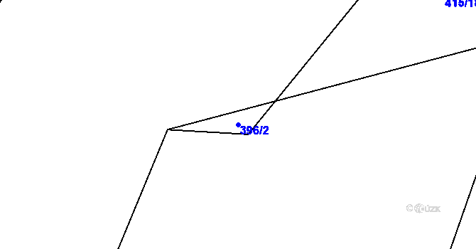 Parcela st. 396/2 v KÚ Březí u Osové Bítýšky, Katastrální mapa