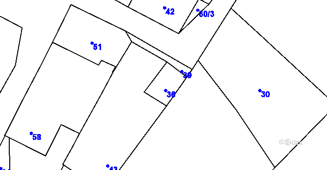 Parcela st. 162 v KÚ Březí nad Oslavou, Katastrální mapa