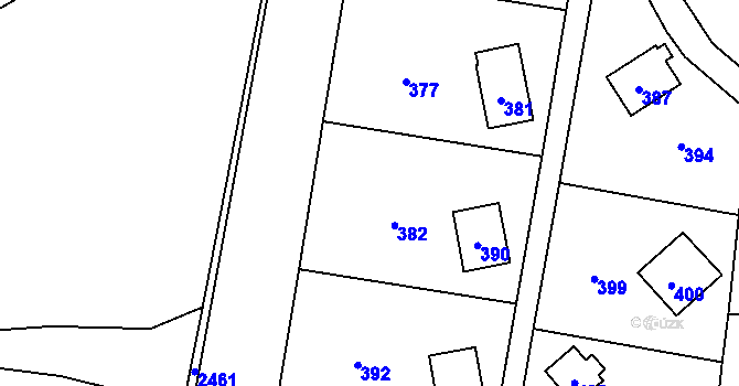 Parcela st. 1048/5 v KÚ Březí nad Oslavou, Katastrální mapa
